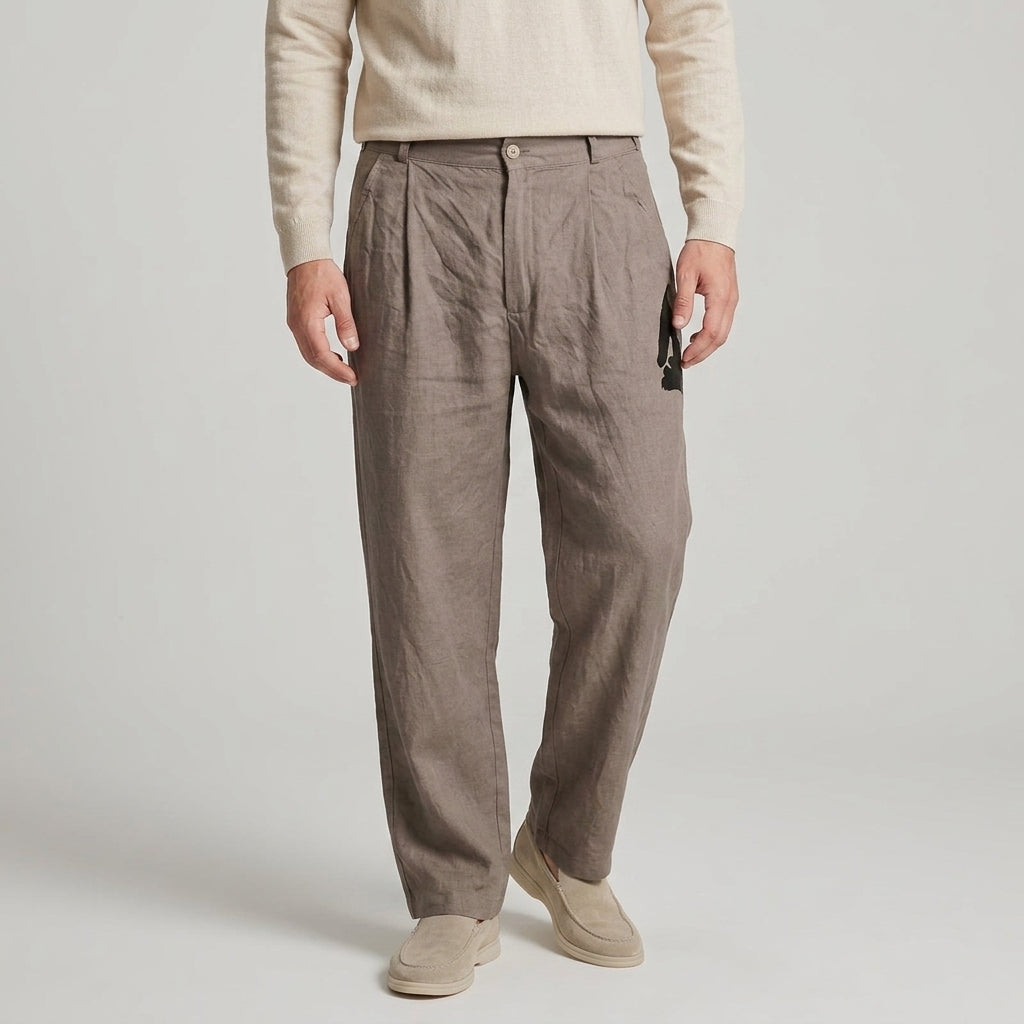 Men's Linen-Blend Pants For Warm Weather