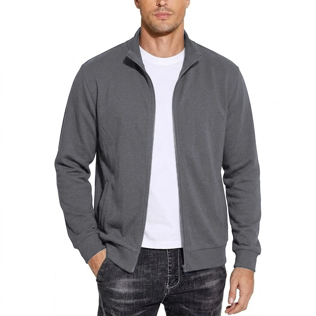 Men's Zipper Cotton Sweatshirt Jacket