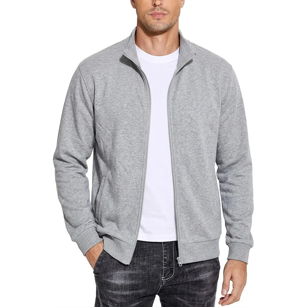 Men's Zipper Cotton Sweatshirt Jacket