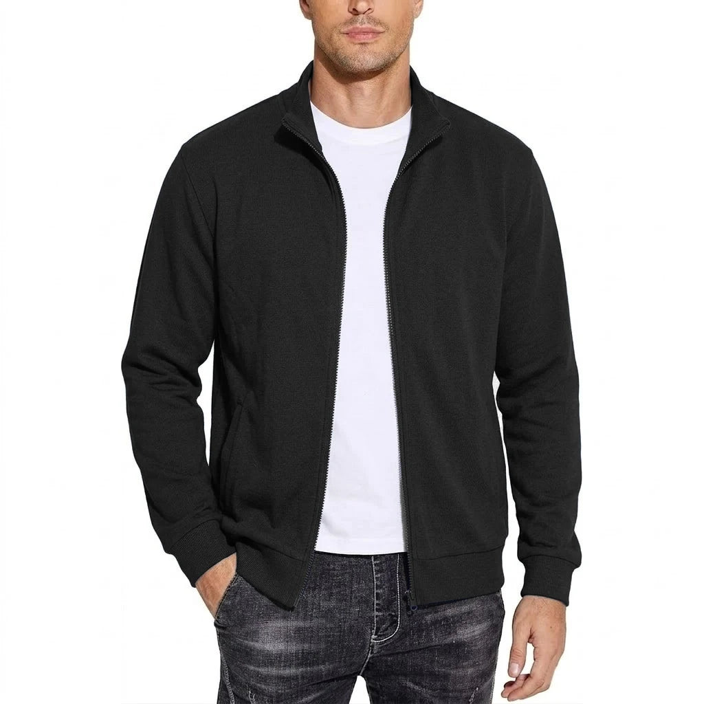 Men's Zipper Cotton Sweatshirt Jacket