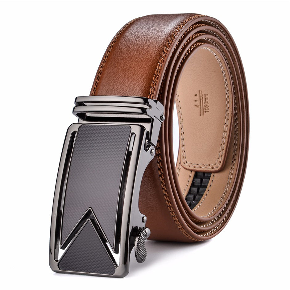Leather Belt Waterproof Saddle Brown