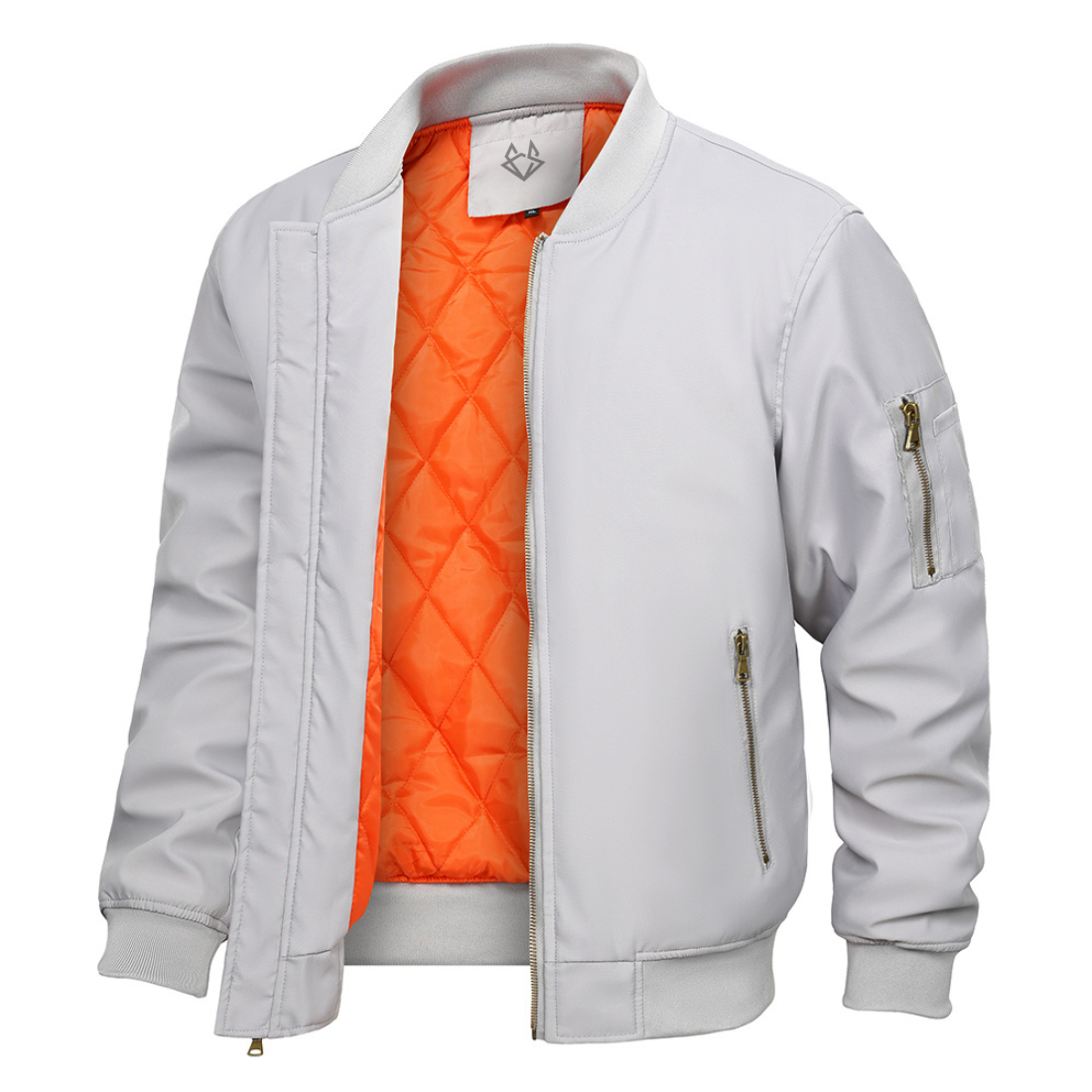 Classic Zip-Up Bomber Jacket