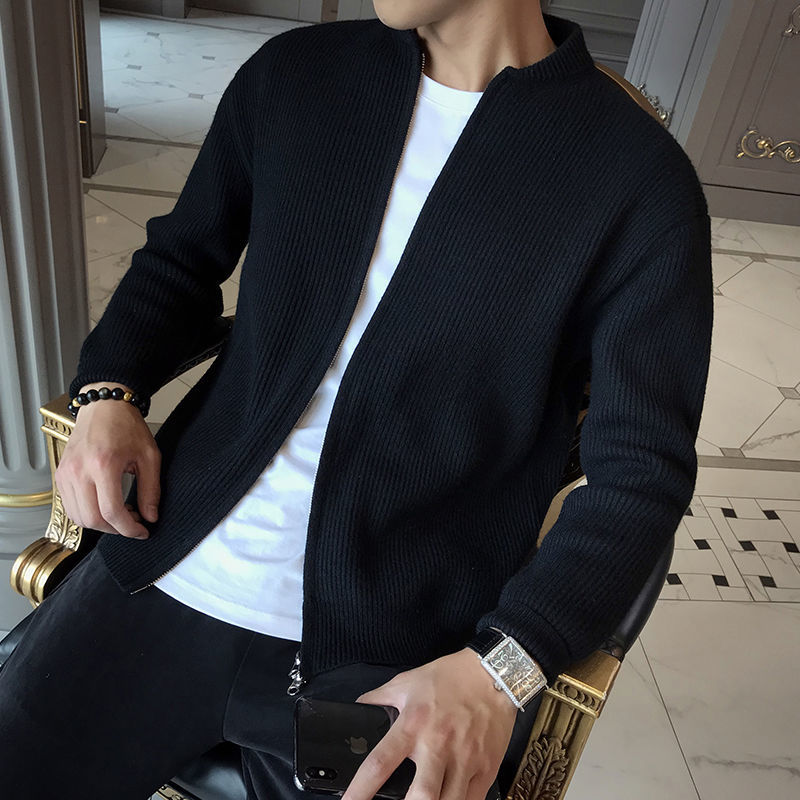 Men's Knit Cardigan Soft Warm Classic Layer