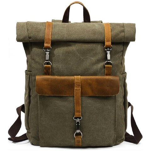Vintage Canvas Backpack for Work Travel and Everyday Carry