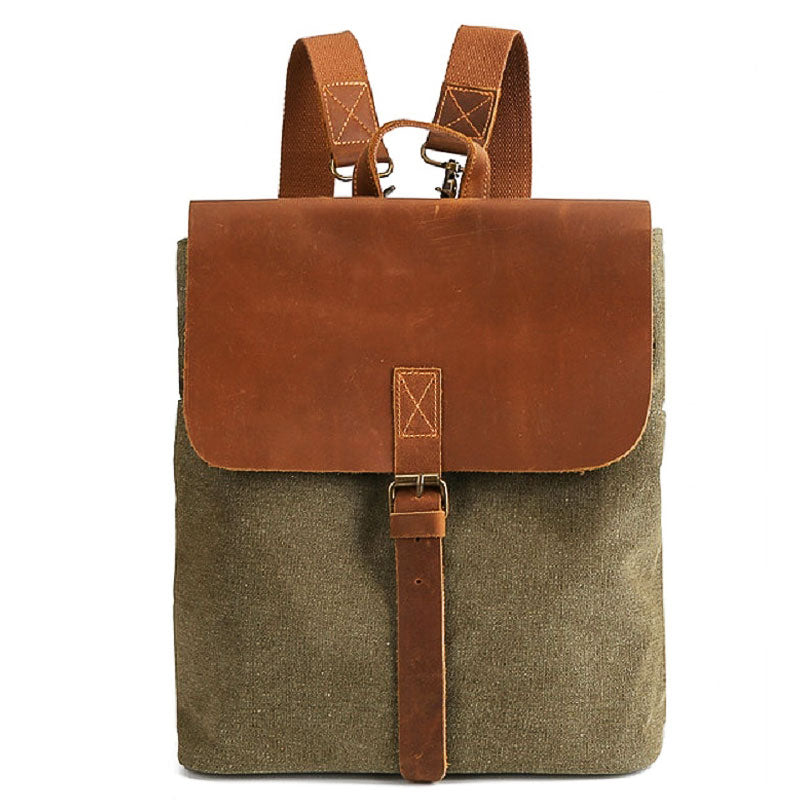 Vintage Square Backpack for Work Travel and Everyday Carry