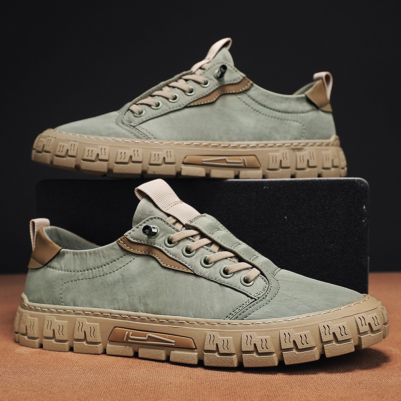 Men's Suede-Like Canvas Sneakers