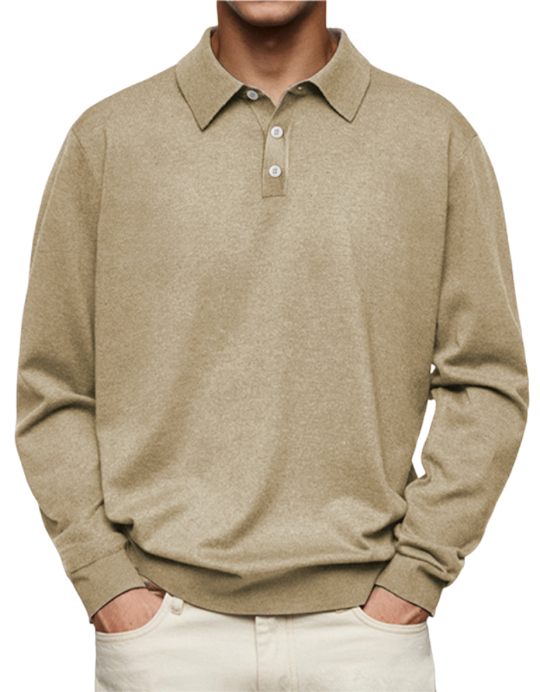 Detail view of the shirt cuffs and long sleeves