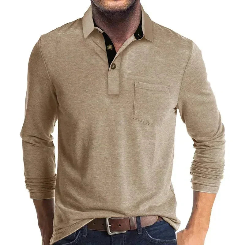 Men's Long-Sleeve Polo Shirt