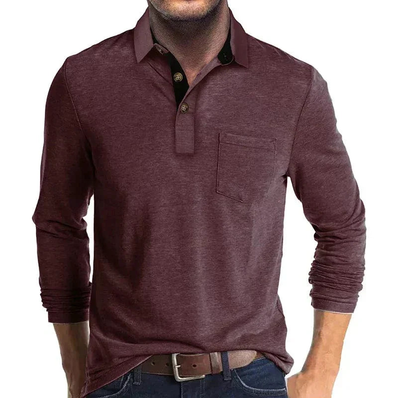 Men's Long-Sleeve Polo Shirt