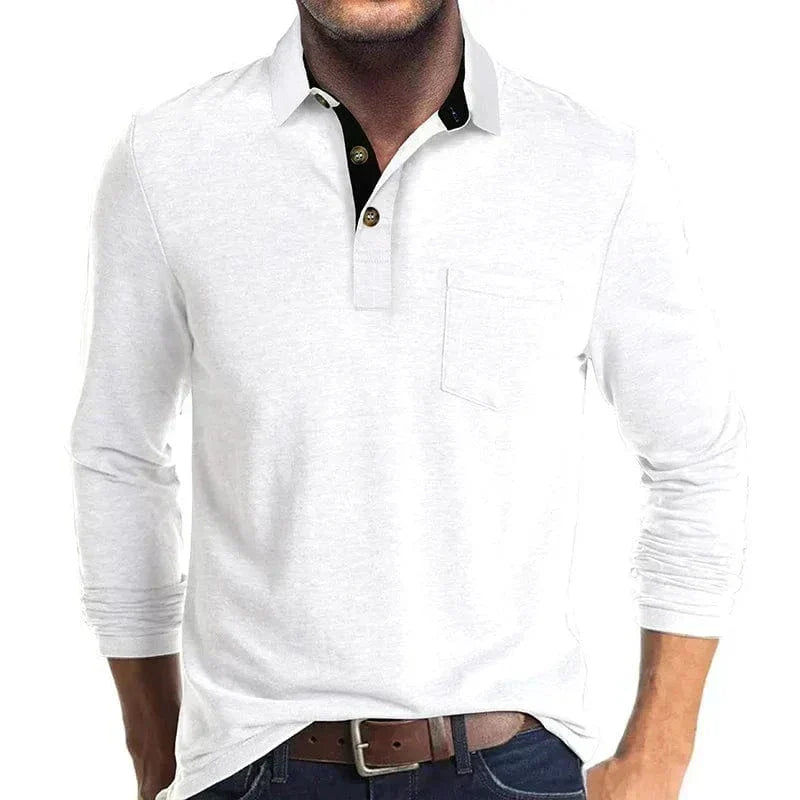Men's Long-Sleeve Polo Shirt