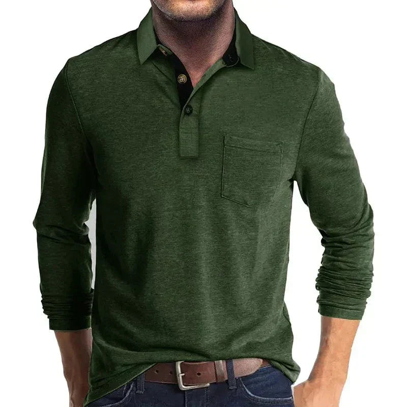 Men's Long-Sleeve Polo Shirt
