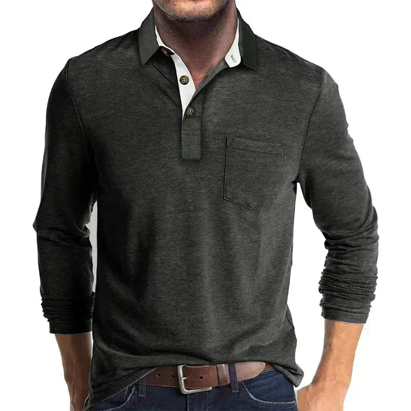 Men's Long-Sleeve Polo Shirt