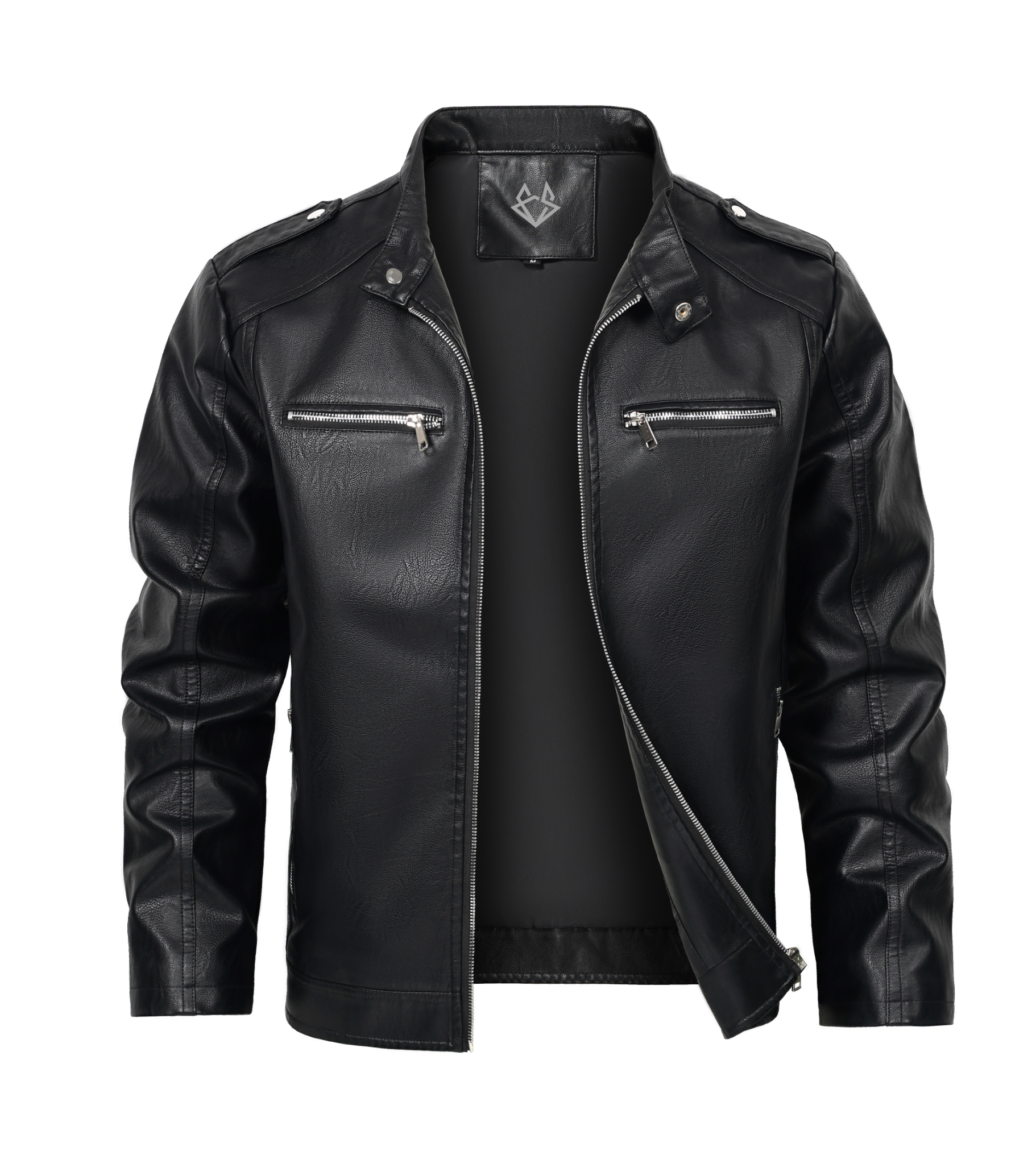 black biker jacket