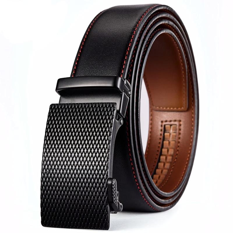 Business Leather Belt Black Waterproof Scratch Resistant