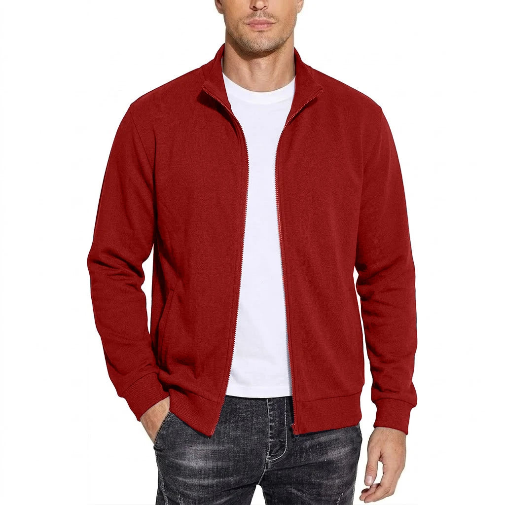 Men's Zipper Cotton Sweatshirt Jacket