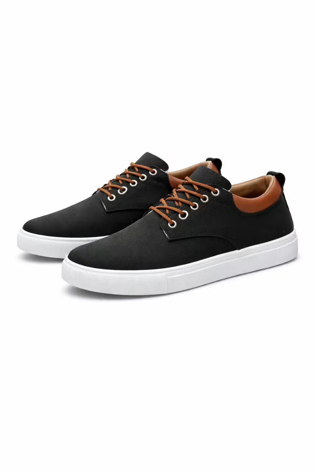 Men's Low-Top Sneakers With Contrast Collar