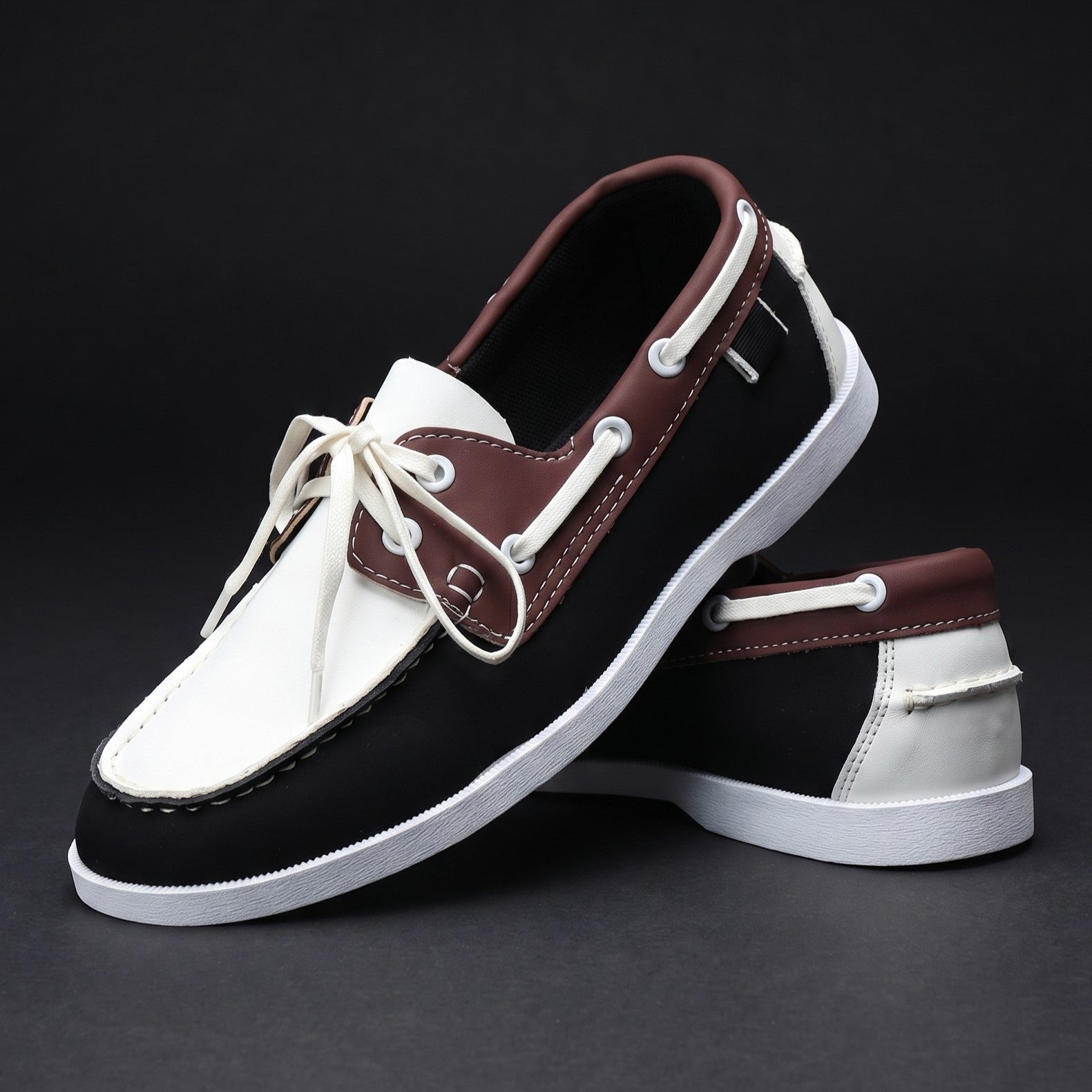 Top-down view highlighting the structured loafer silhouette