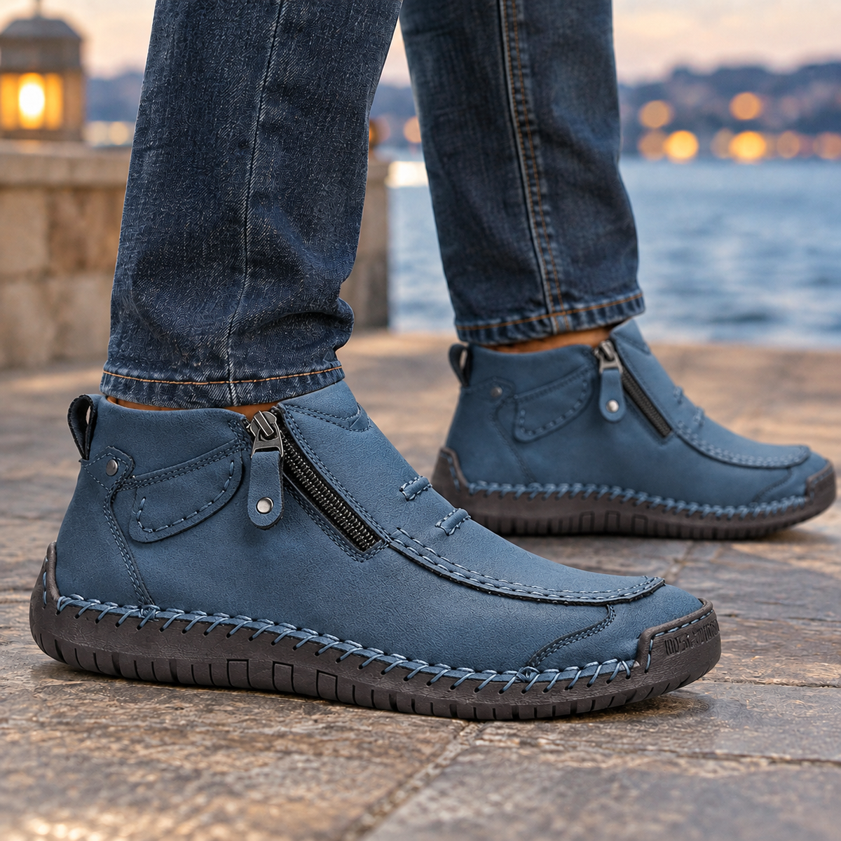 Men's ankle boots styled as versatile everyday footwear