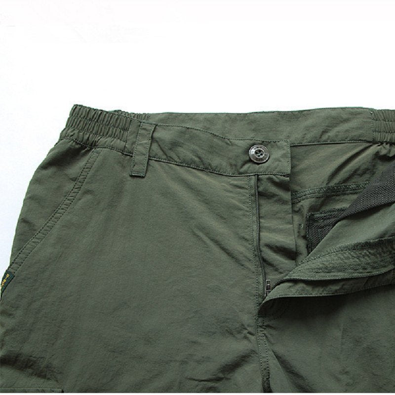 Front view of men's casual pants with a relaxed fit