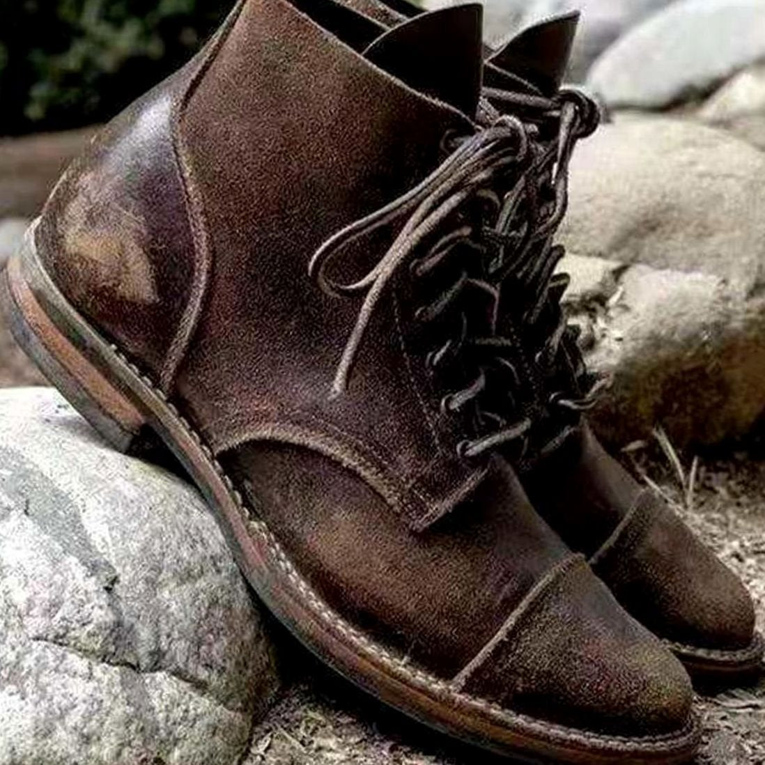 Men's Insulated Lace-Up Winter Ankle Boots