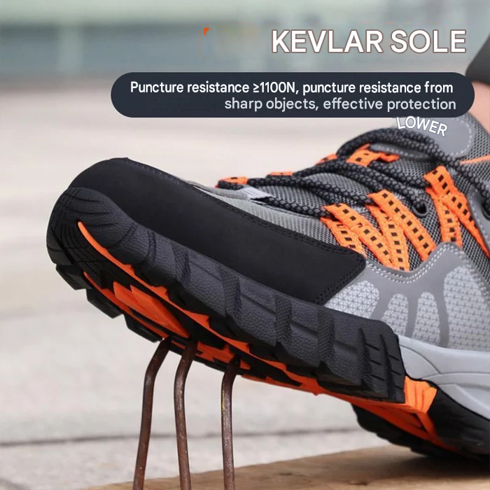 Men's Steel Toe Safety Shoes Slip-Resistant Work Sneakers