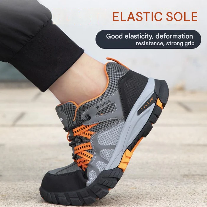 Men's Steel Toe Safety Shoes Slip-Resistant Work Sneakers