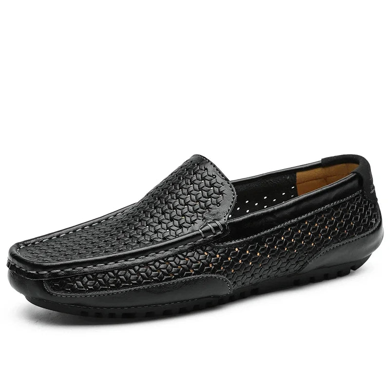 Pair of men's loafers styled as versatile everyday dress shoes