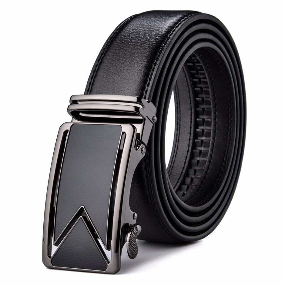 Leather Belt Black Waterproof Scratch Resistant