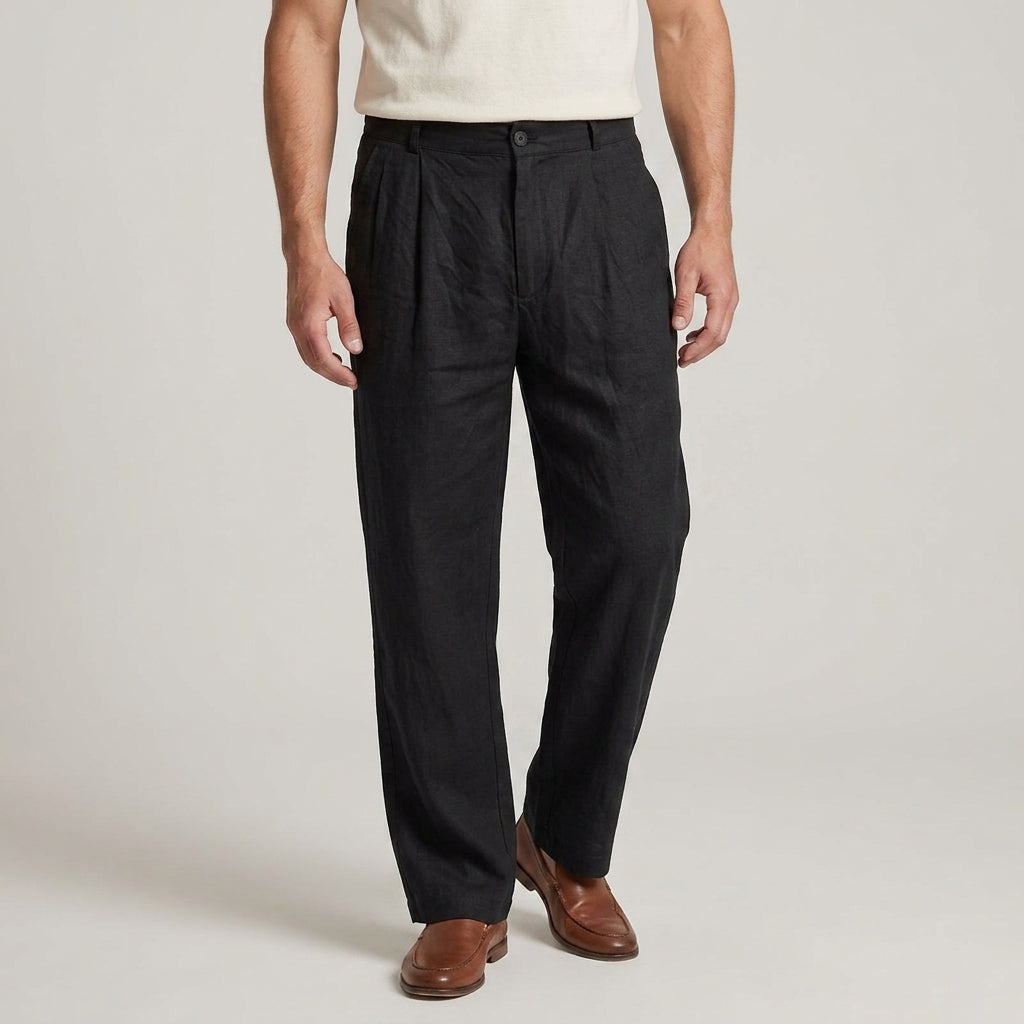 Men's Linen-Blend Pants For Warm Weather
