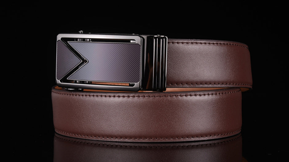 Leather Belt Waterproof Scratch Resistant Coffee