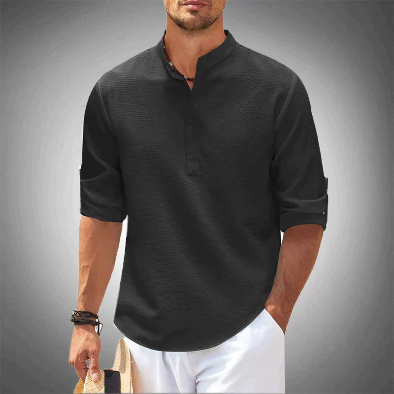 Men's Long-Sleeve Button-Up Shirt