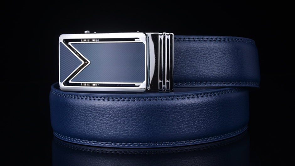 Leather Belt Waterproof Navy