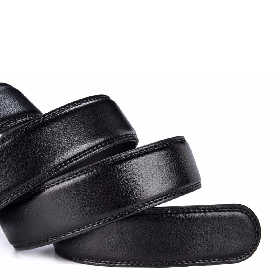 Leather Belt Black Waterproof Scratch Resistant