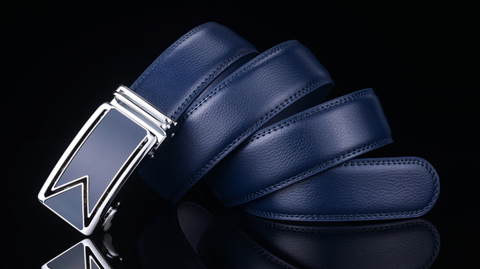 Leather Belt Waterproof Navy