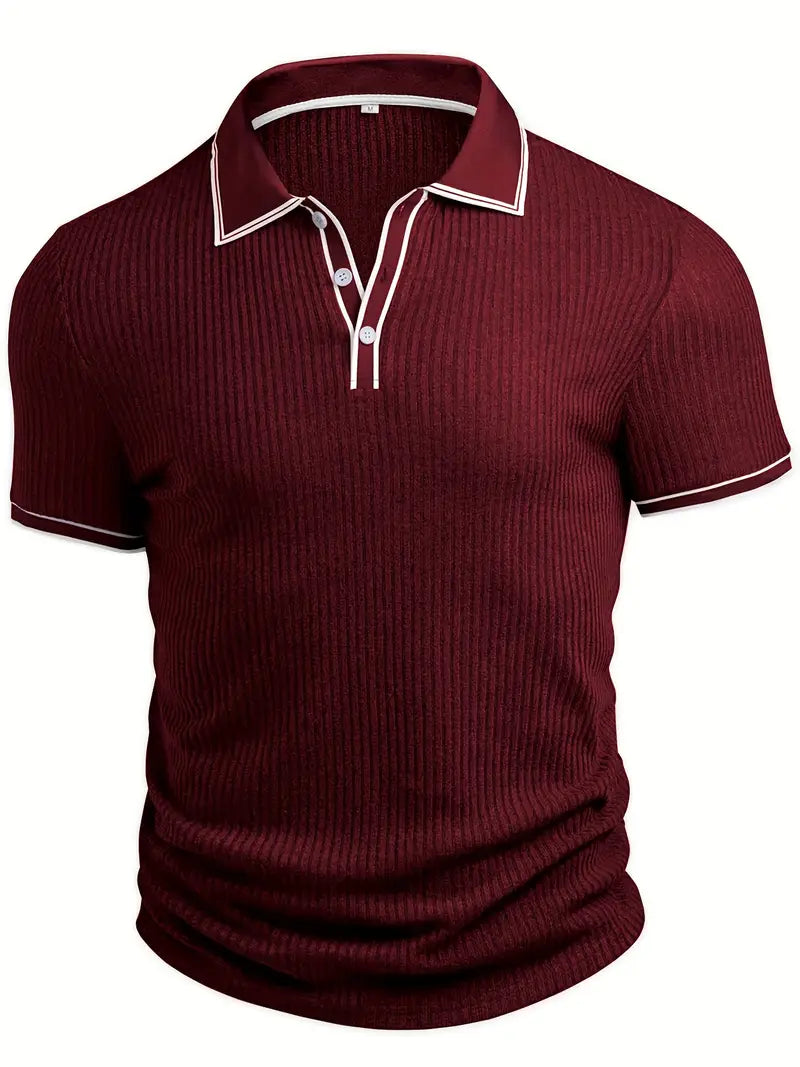 Men's casual polo shirt with a polished collared design