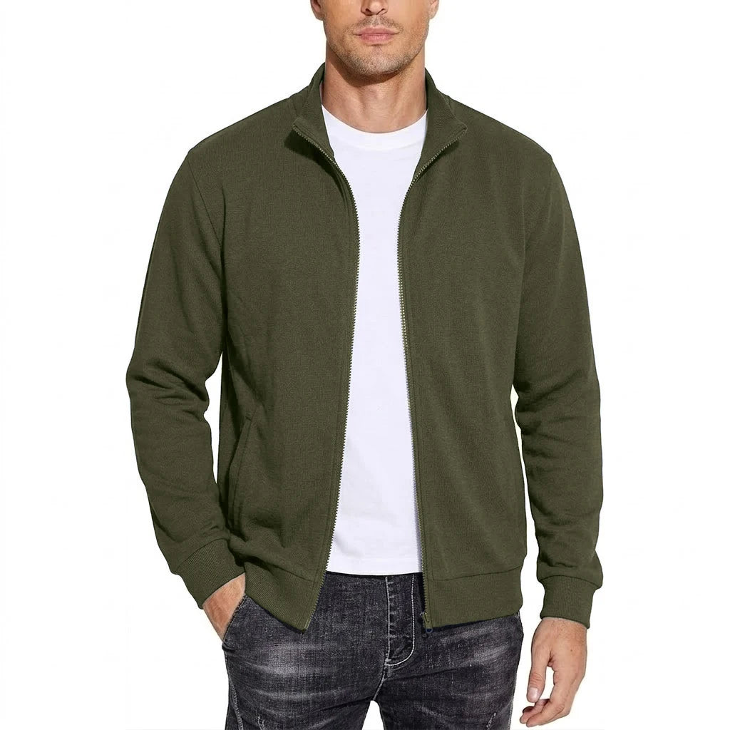 Men's Zipper Cotton Sweatshirt Jacket