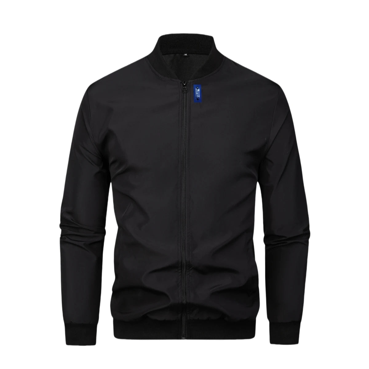 Men's Baseball Collar Lightweight Loose Jacket Solid Color