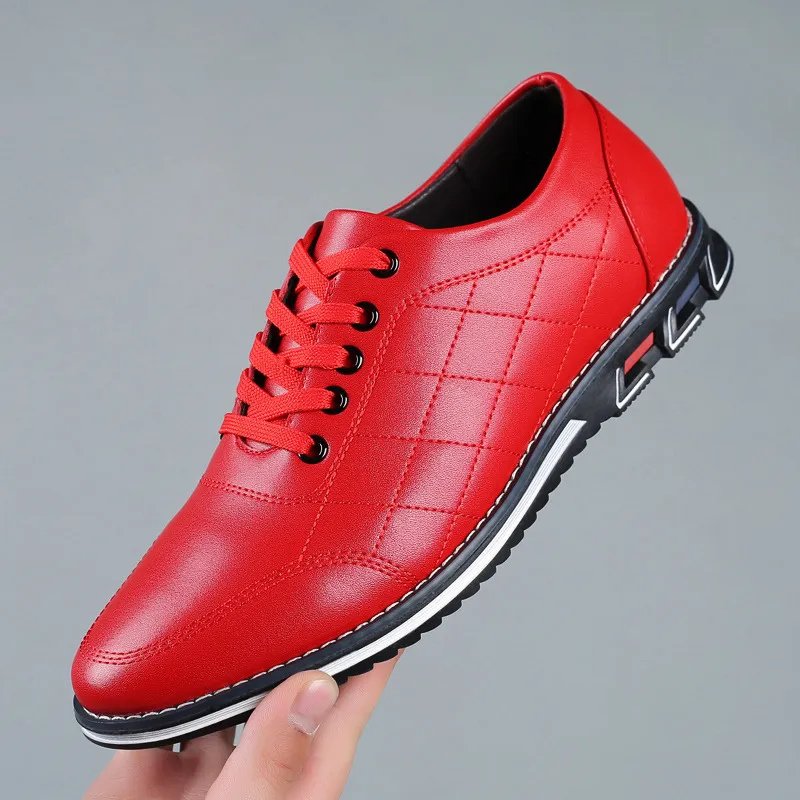 Side profile of comfortable men's business shoes