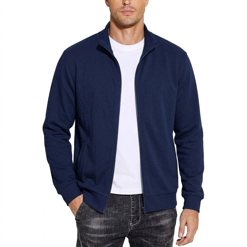 Men's Zipper Cotton Sweatshirt Jacket