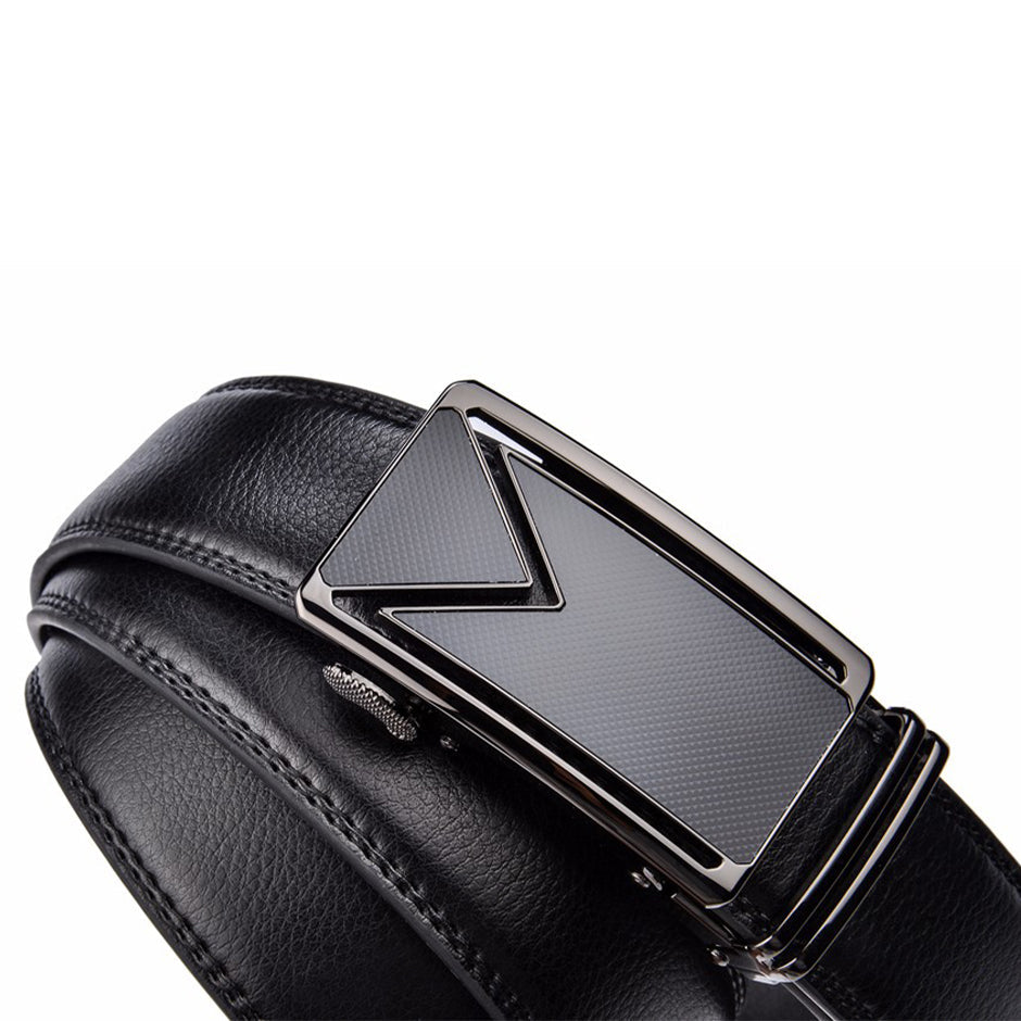 Leather Belt Black Waterproof Scratch Resistant