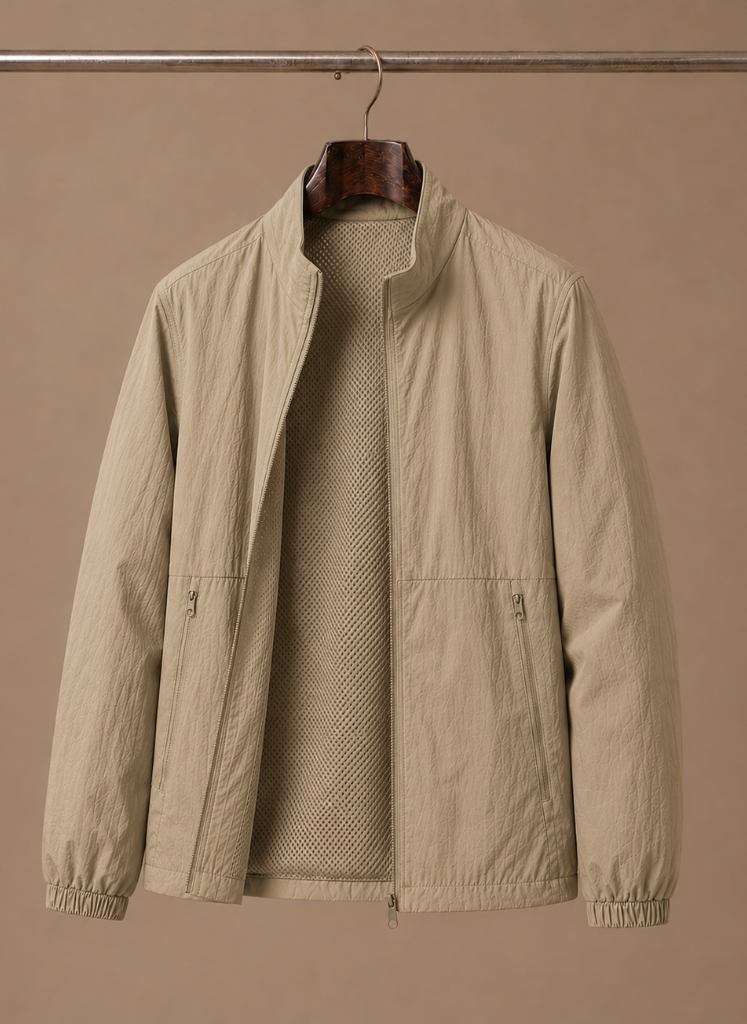 Interior view showing the bomber jacket mesh lining