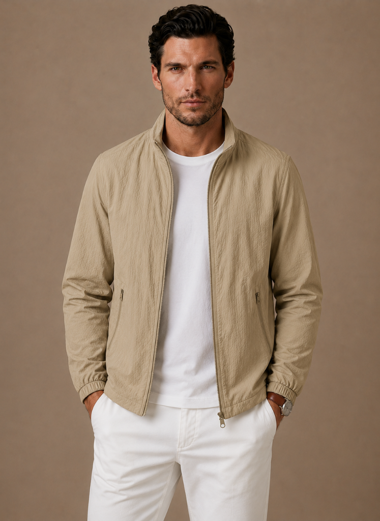 Men's Mesh-Lined Bomber Jacket