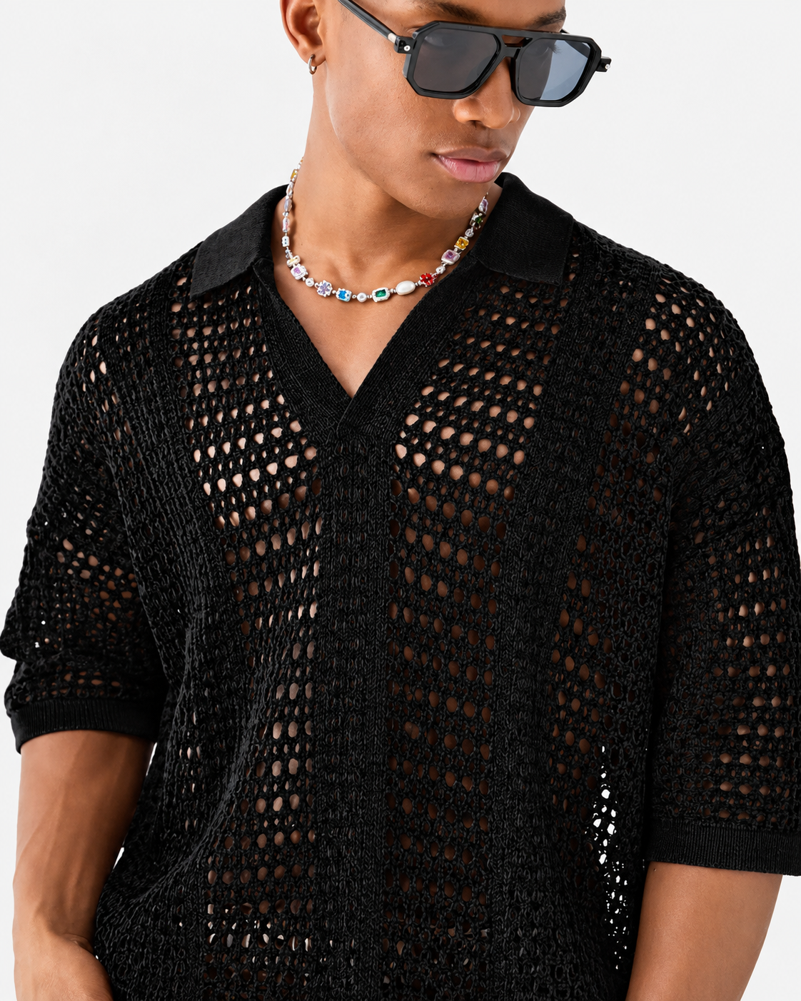 Men's polo shirt styled for a polished casual outfit