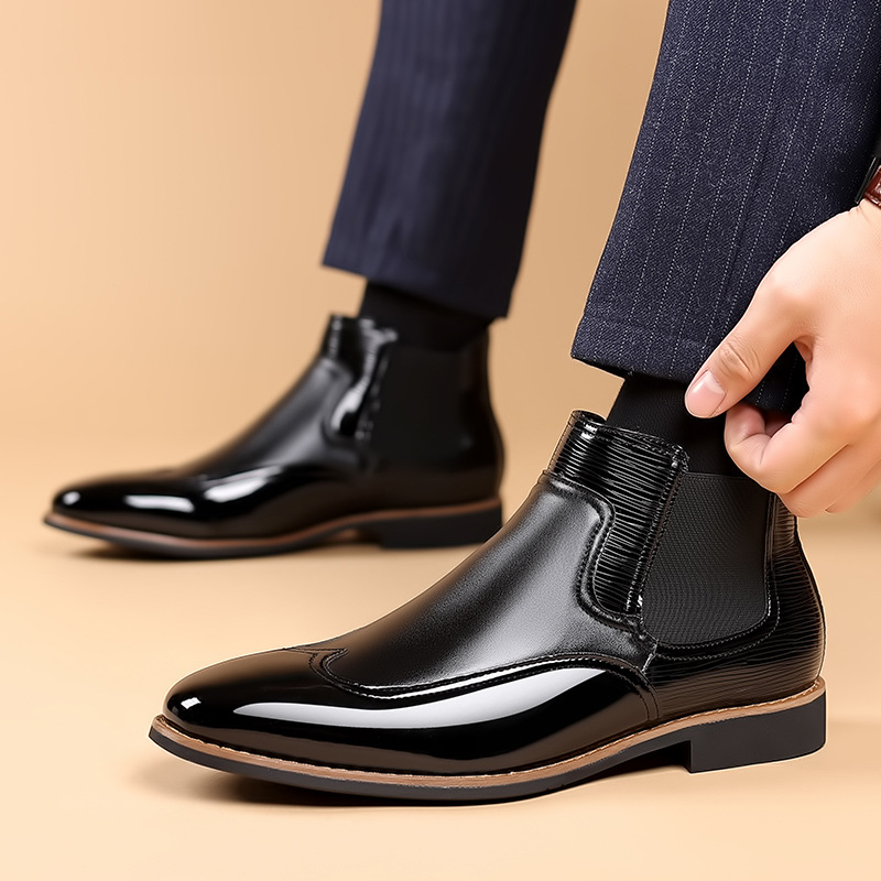 Men's Chelsea boots styled as versatile everyday footwear