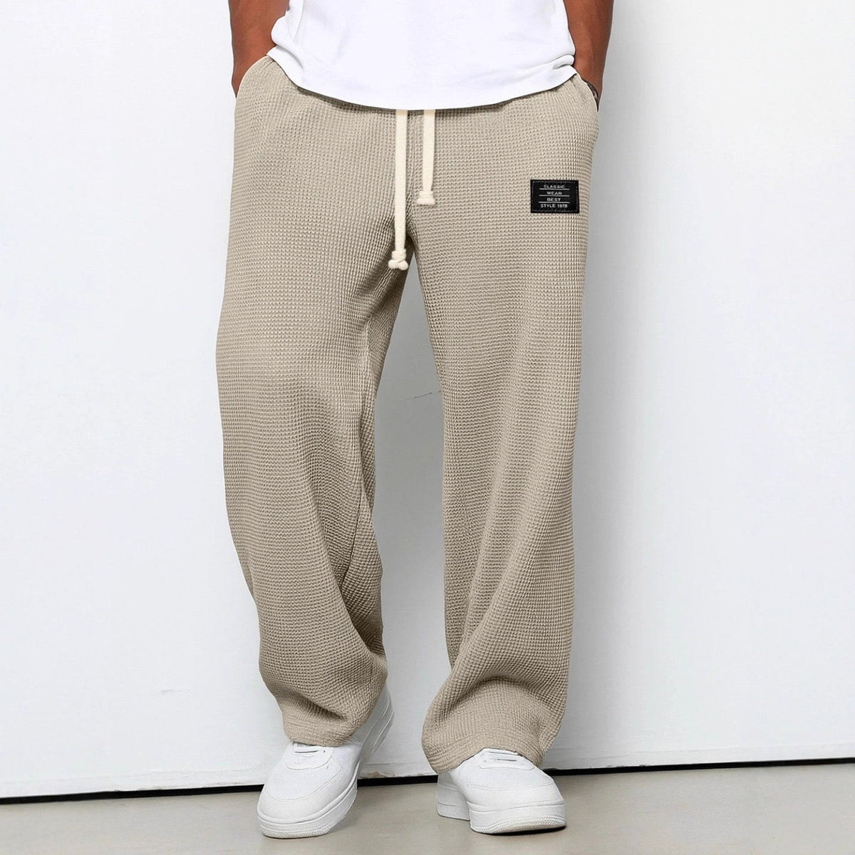Men's Relaxed Fit Drawstring Casual Pants