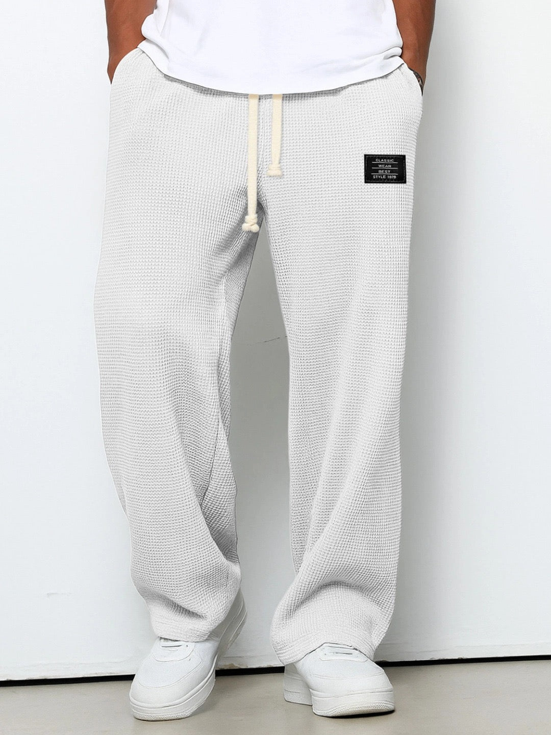 Men's Relaxed Fit Drawstring Casual Pants