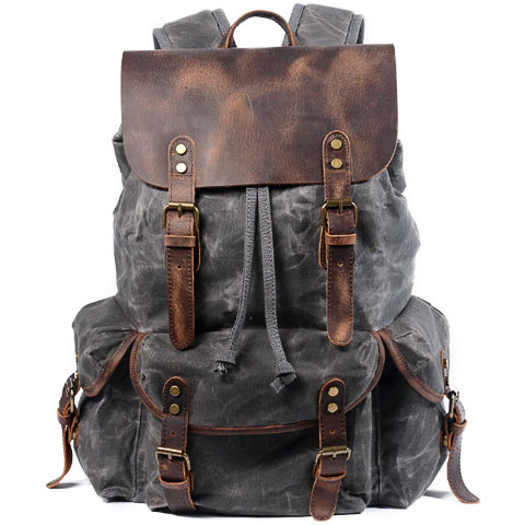 Vintage Canvas Travel Backpack for Men 25L