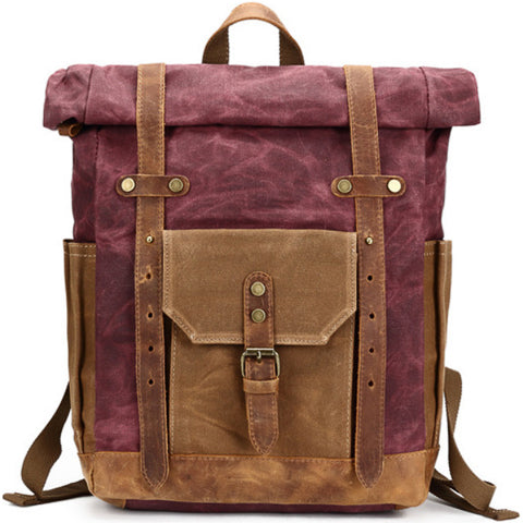 Vintage Water-Resistant Backpack for Work and Travel