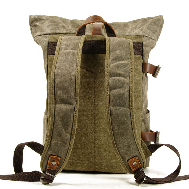 Vintage motorcycle backpack styled for commuting and daily carry use