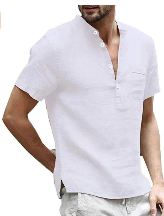 Lightweight men's shirt designed for comfortable warm-weather outfits